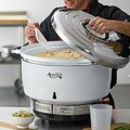 Avantco GRCNAT Natural Gas 110 Cup 55 Cup Raw Gas Rice Cooker - 14000 BTU 177GRC110NAT